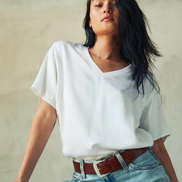 Nation Ltd. Bennie Oversized Sateen Tee - Picture 8 of 14